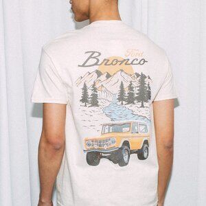 Ford Bronco T-Shirt Logo Tan Short Sleeve Tee Shirt